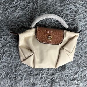 Elegant Cream and Brown Women's Bag